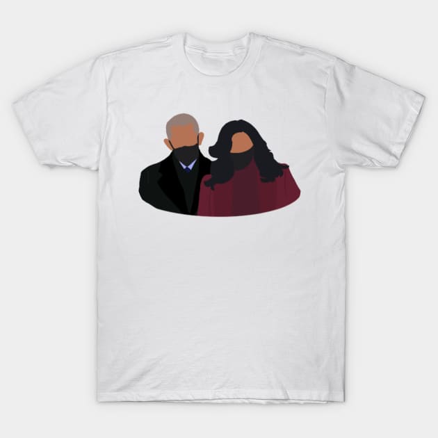 Barack + Michelle Obama T-Shirt by GrellenDraws